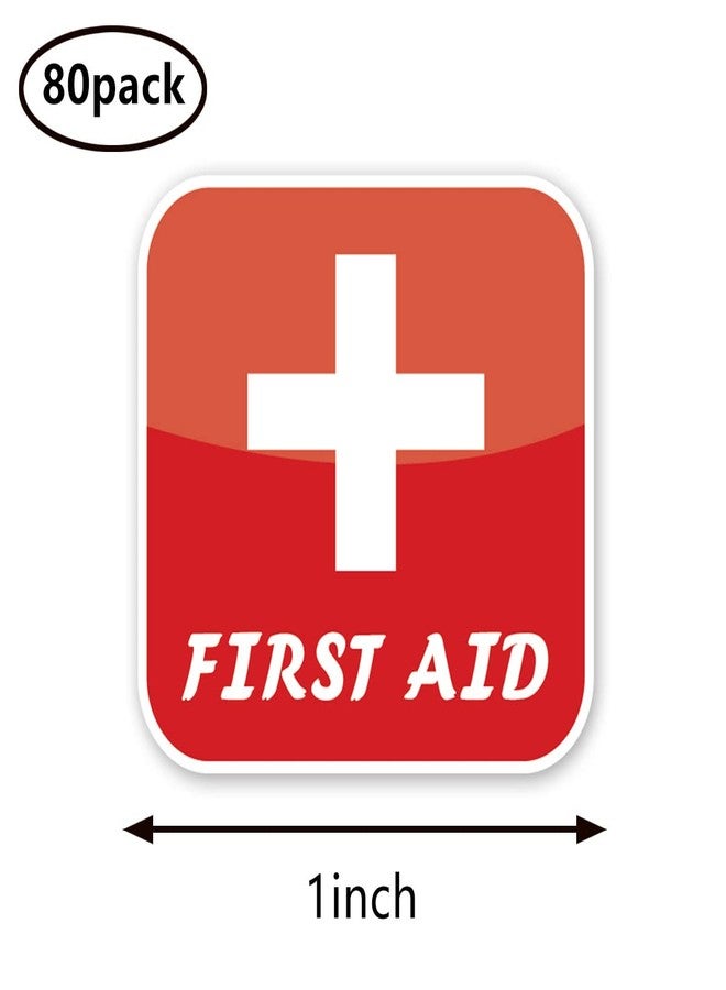 GUVSPTI First Aid Stickers 1in for Scrapbooking, Arts, Craft, Kids DIY, Calendars Journals 80-Pack - Image 2
